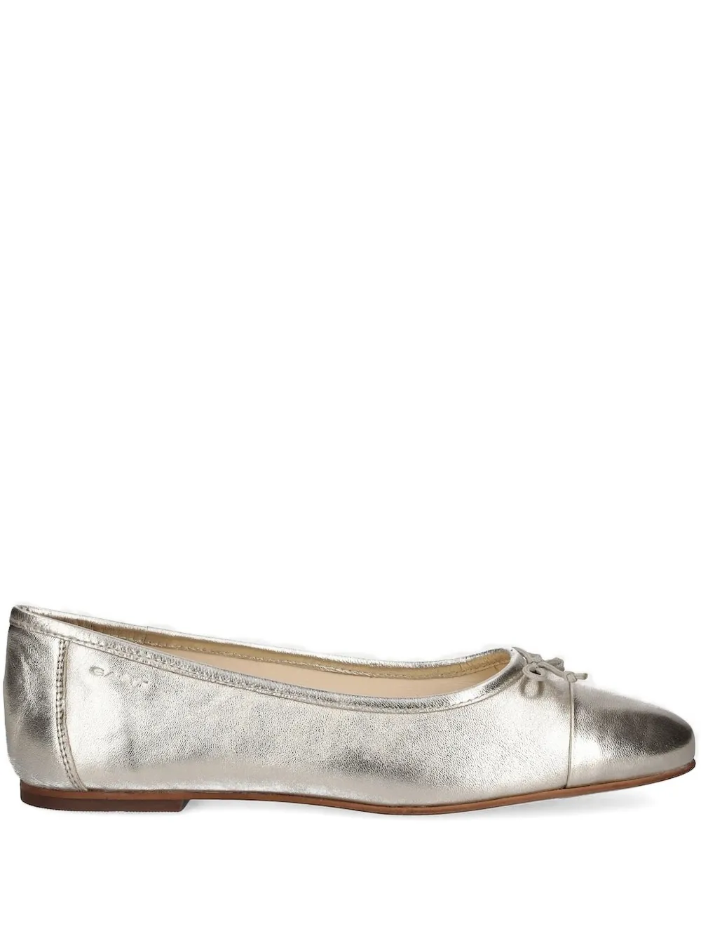 Gant Bow-detail Round-toe Ballet Flats In Gray