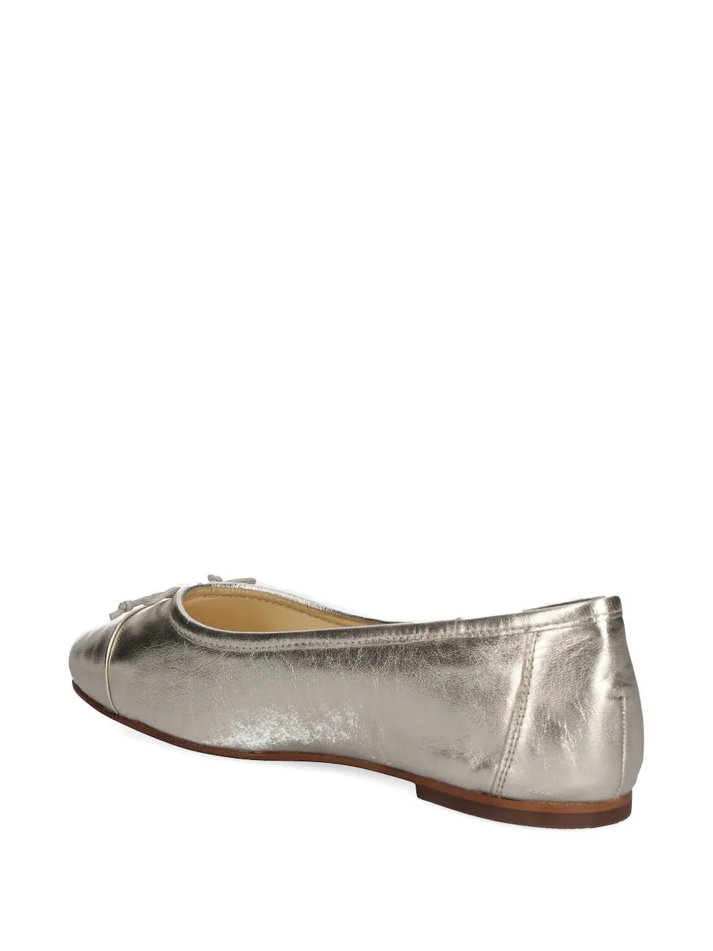 Gant Bow-detail Round-toe Ballet Flats In Gray