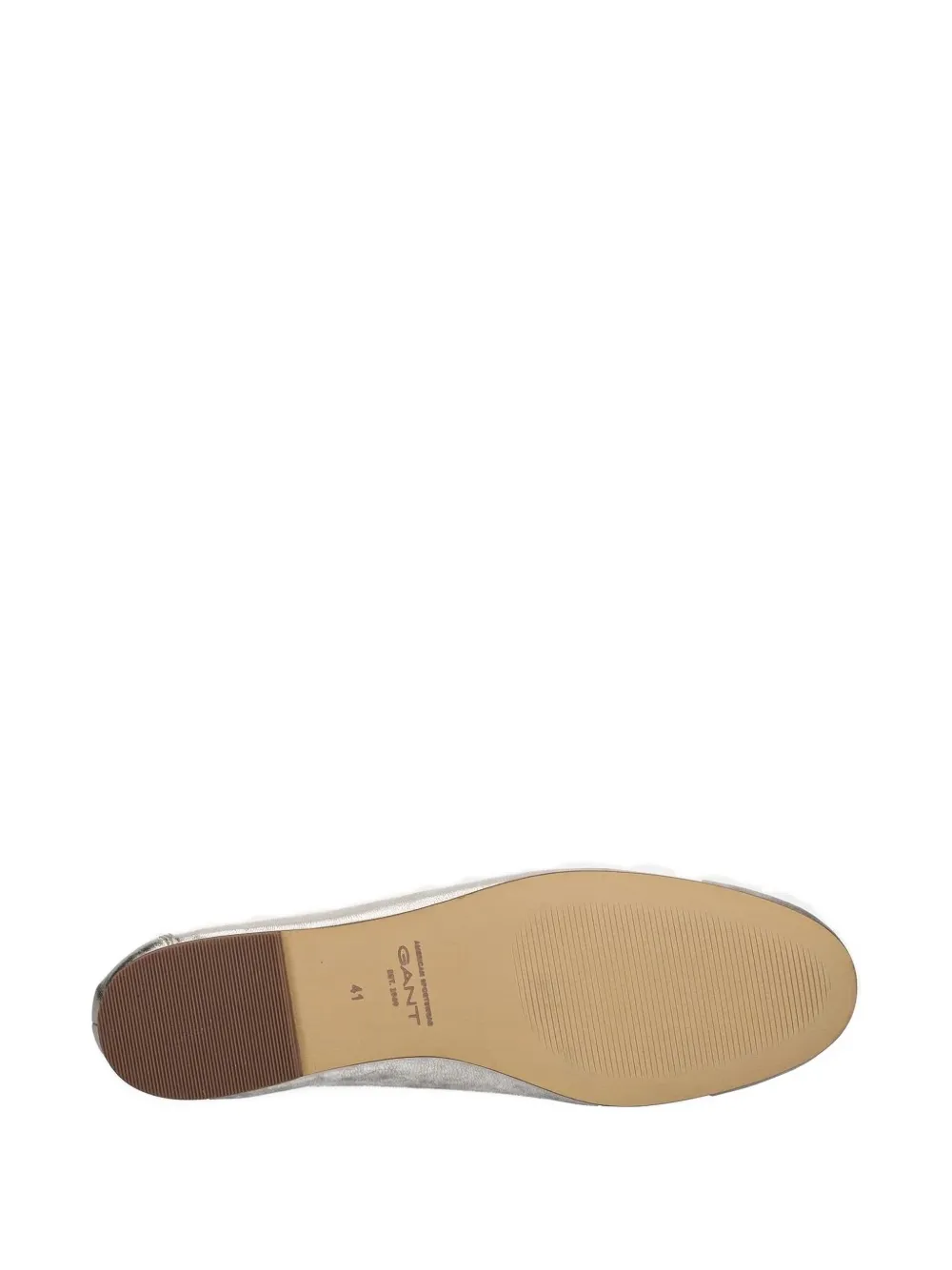 Gant Bow-detail Round-toe Ballet Flats In Gray