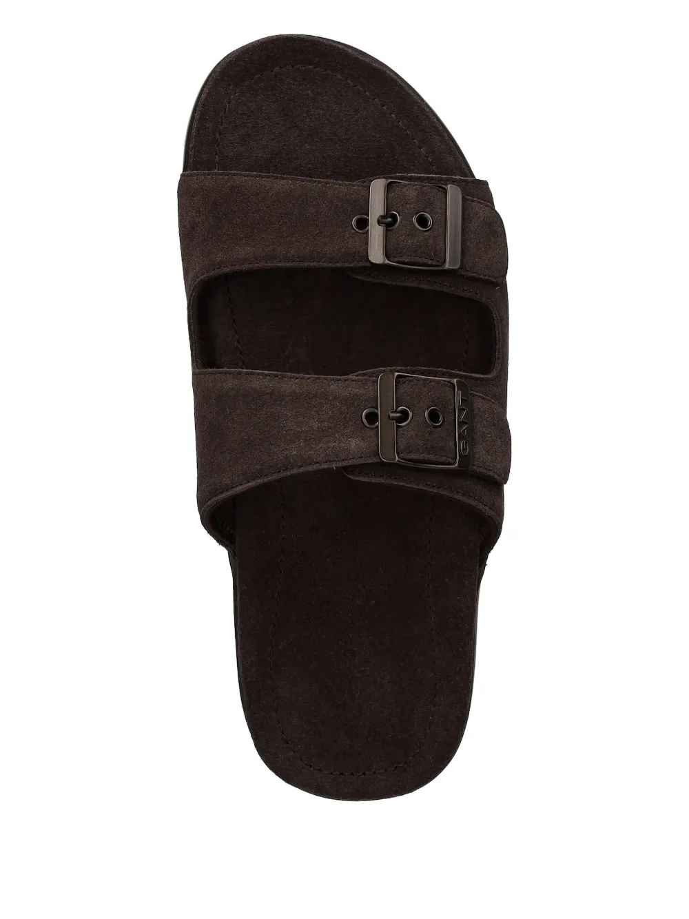 Gant double-buckle suede sandals Brown