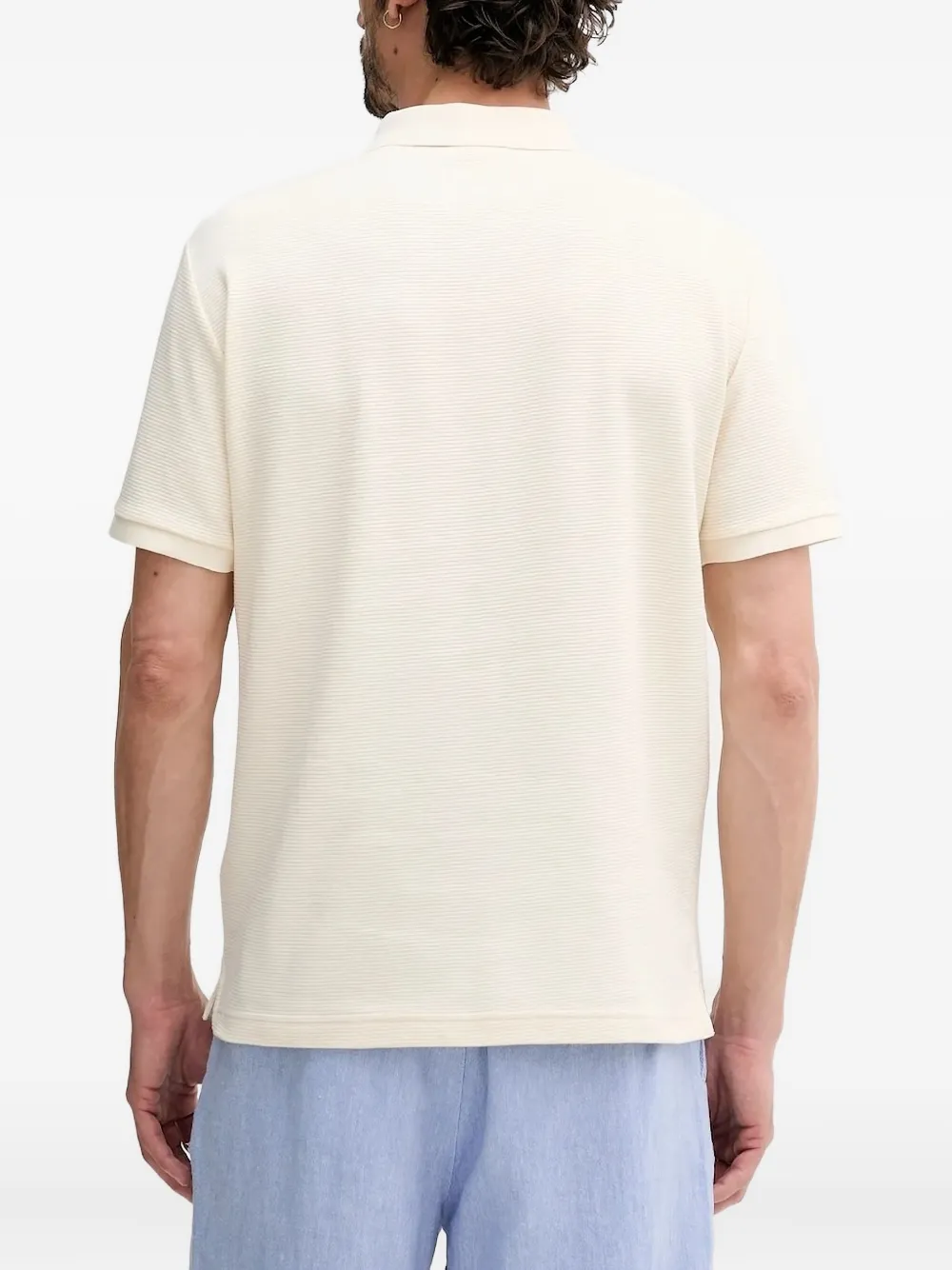 Gant Poloshirt met geborduurd logo - Beige