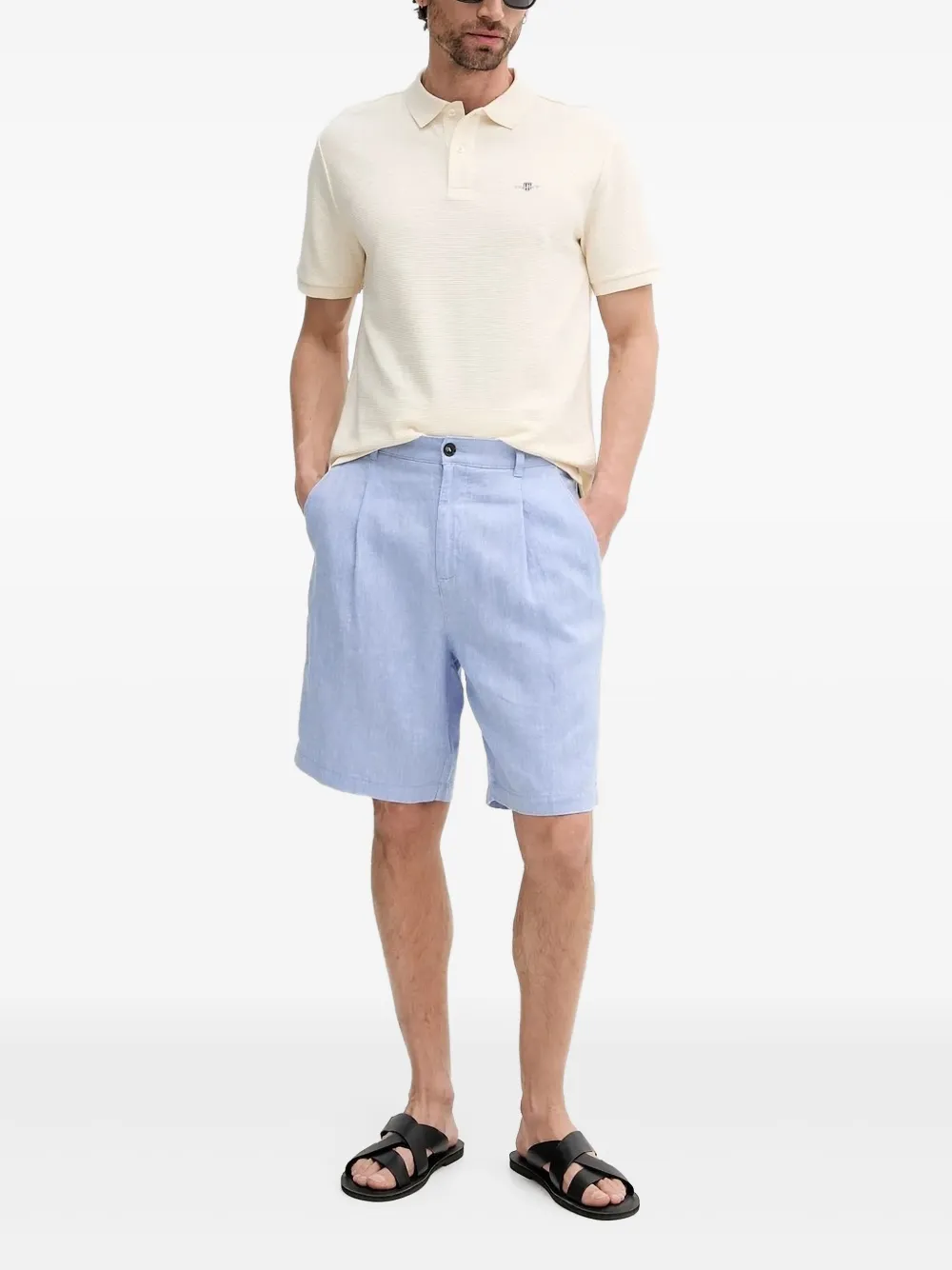 Gant Camisa polo com logo bordado | Neutro | Image 1