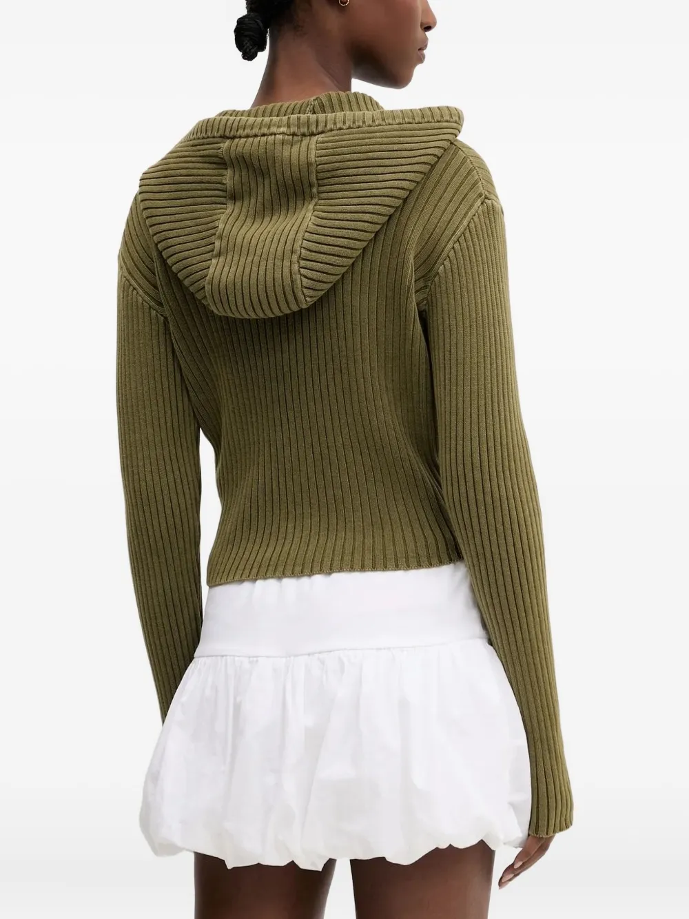 DICKIES Geribbeld vest met capuchon Groen