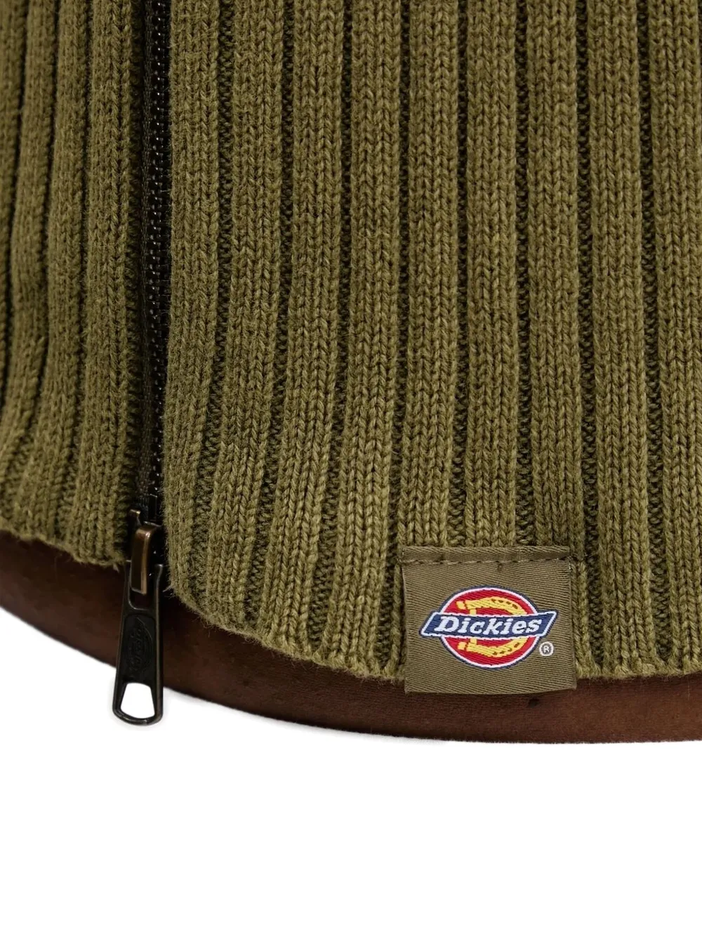 DICKIES Geribbeld vest met capuchon Groen