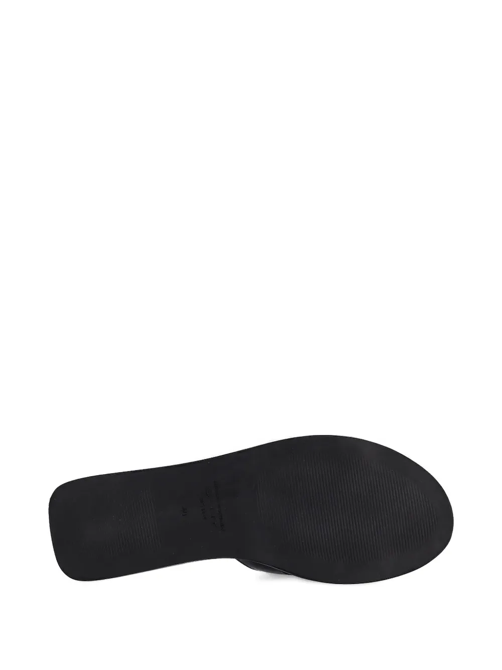 Gant leather logo-embossed flat sandals Black