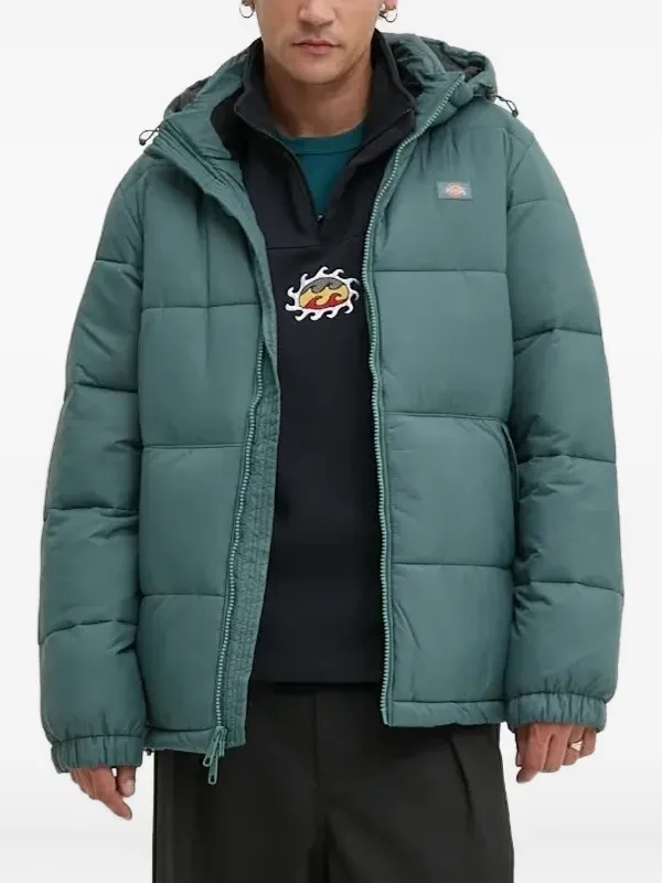 DICKIES Quilted Hooded Puffer Jacket Green FARFETCH PH