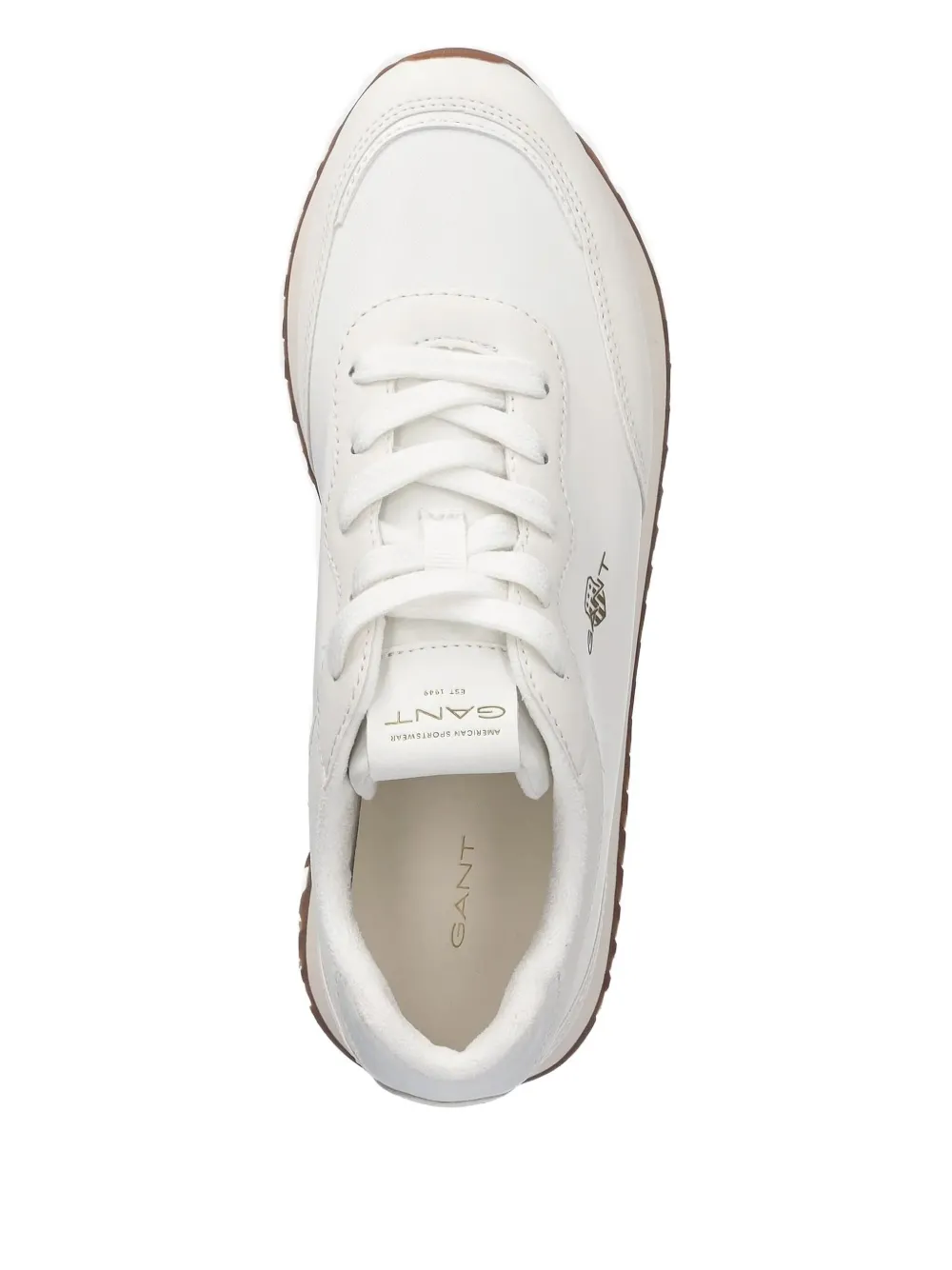 Gant Leren sneakers met logo - Wit