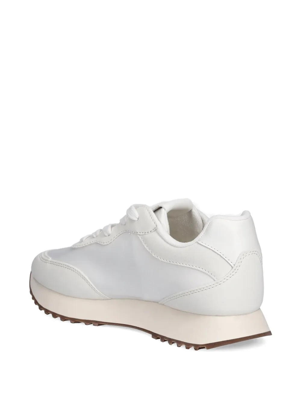 Gant Leather Logo Lace-up Sneakers In White