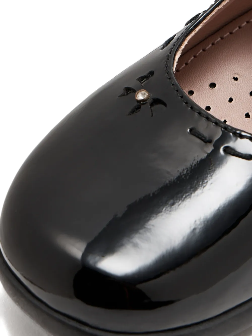 Geox Kids Iberide patent-leather ballerinas Black