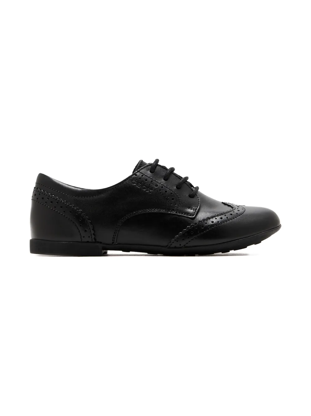 Geox Kids Pliè lace-up brogue shoes Black