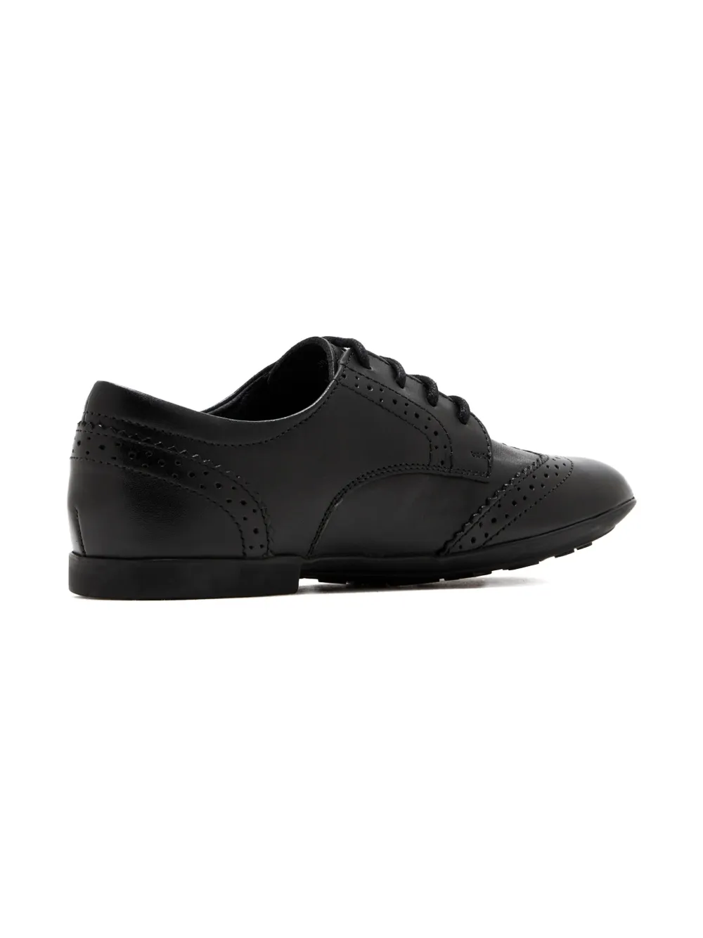 Geox Kids Pliè lace-up brogue shoes - Zwart