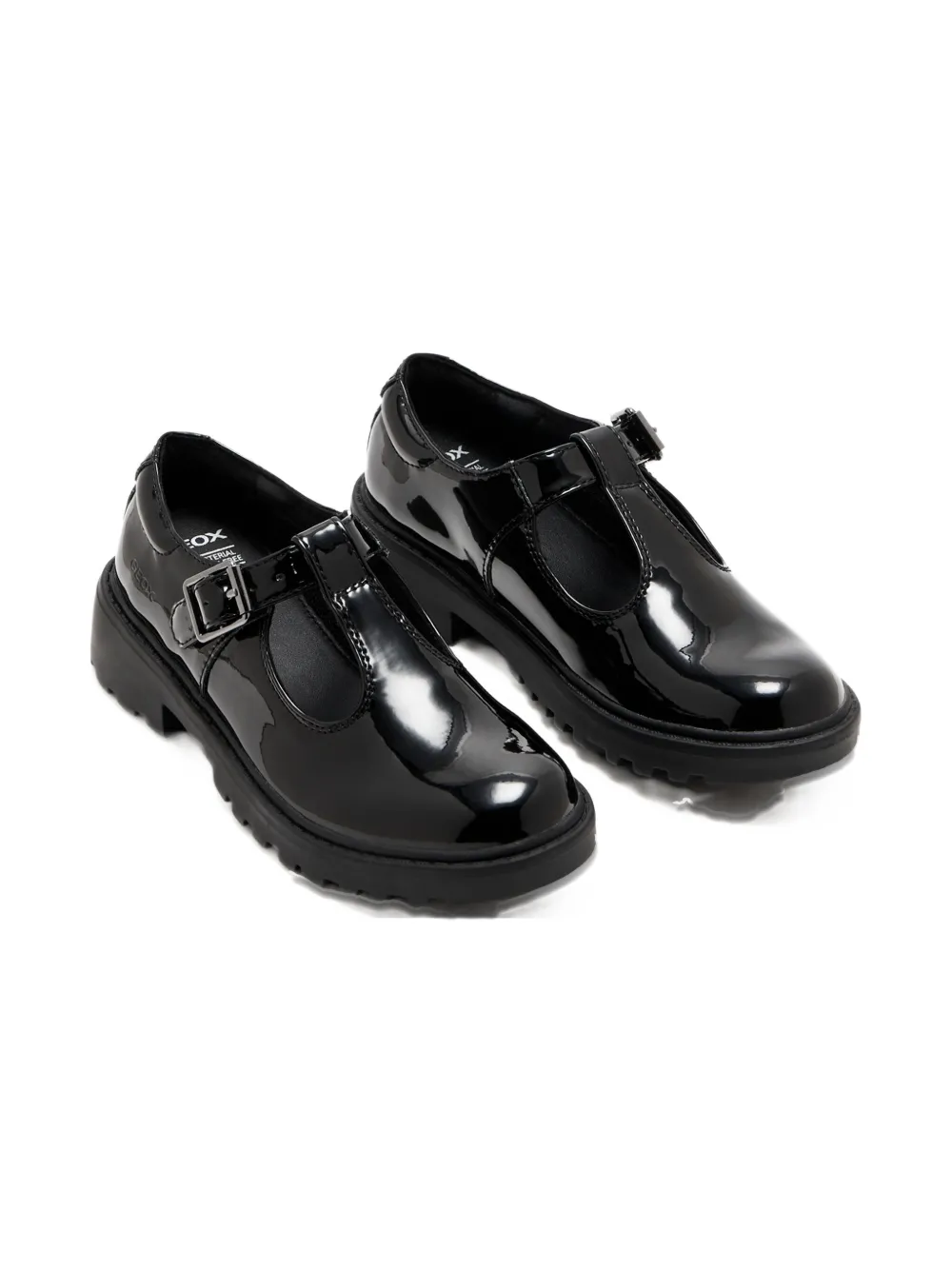 Geox Kids t-bar shoes - C9999 black