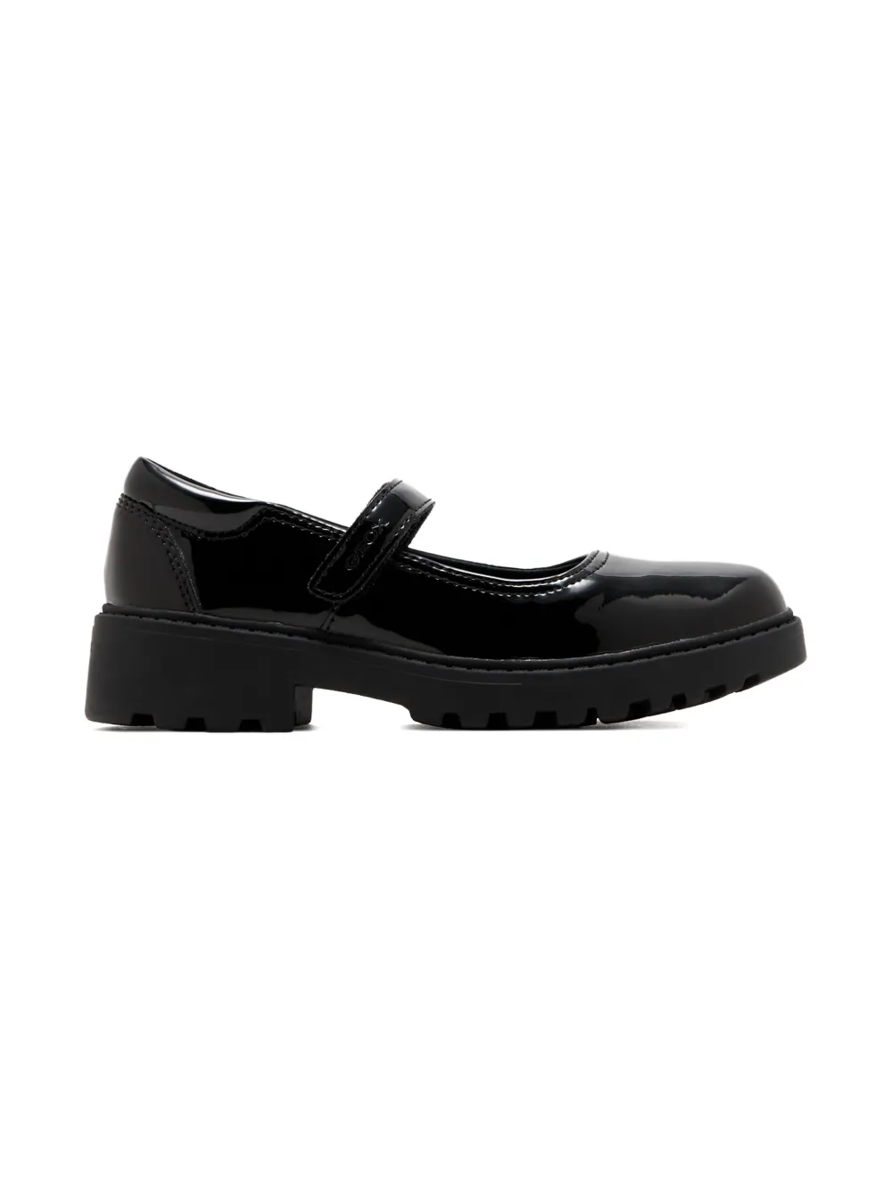 Geox Kids leather round-toe ballerinas | Black | Image 1