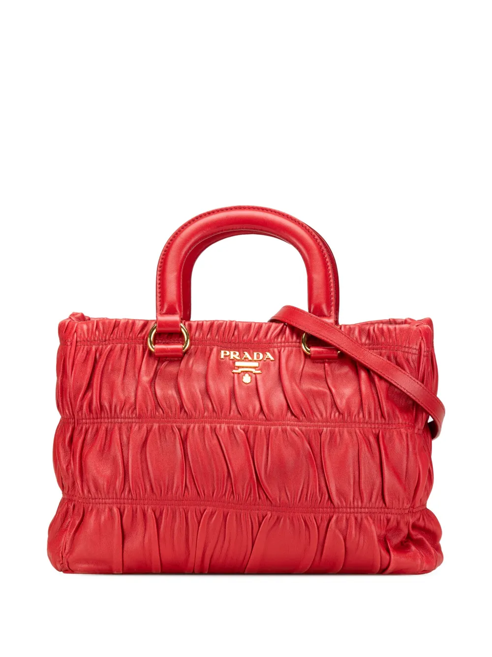Prada Pre-Owned bolsa satchel Nappa Gaufre 2000-2024 | rojo | Image 1