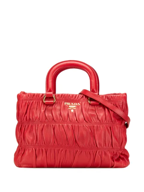 Prada Pre-Owned 2000-2024 Nappa Gaufre satchel