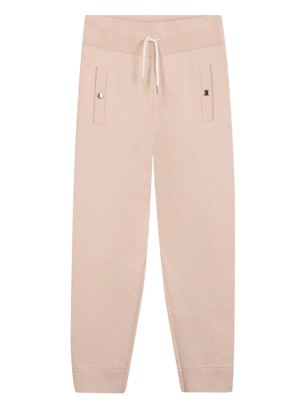 Chloé Kids logo knitted trousers - Toni neutri