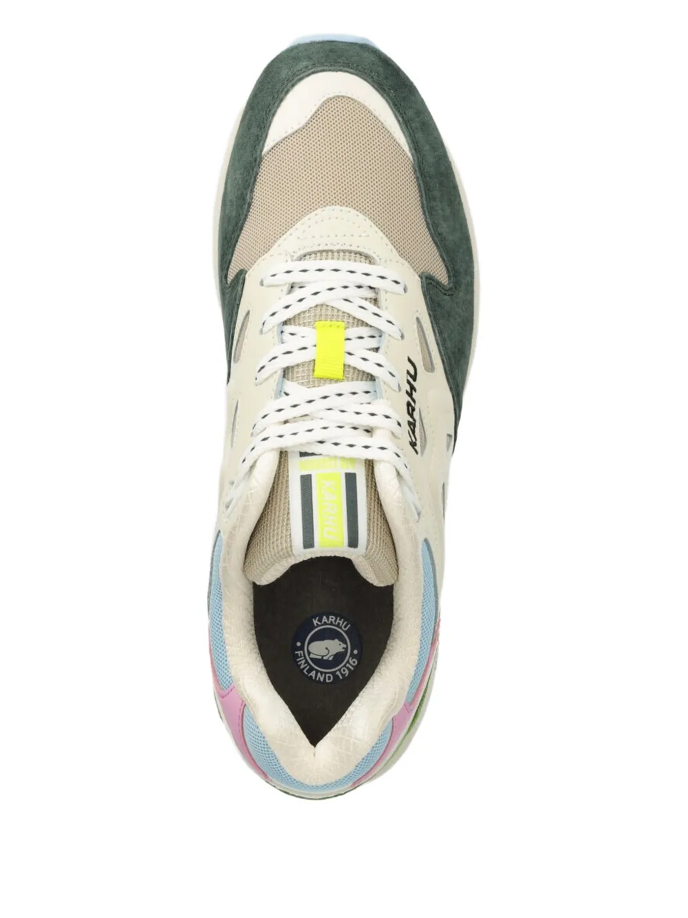 Karhu panelled-design lace-up sneakers Beige