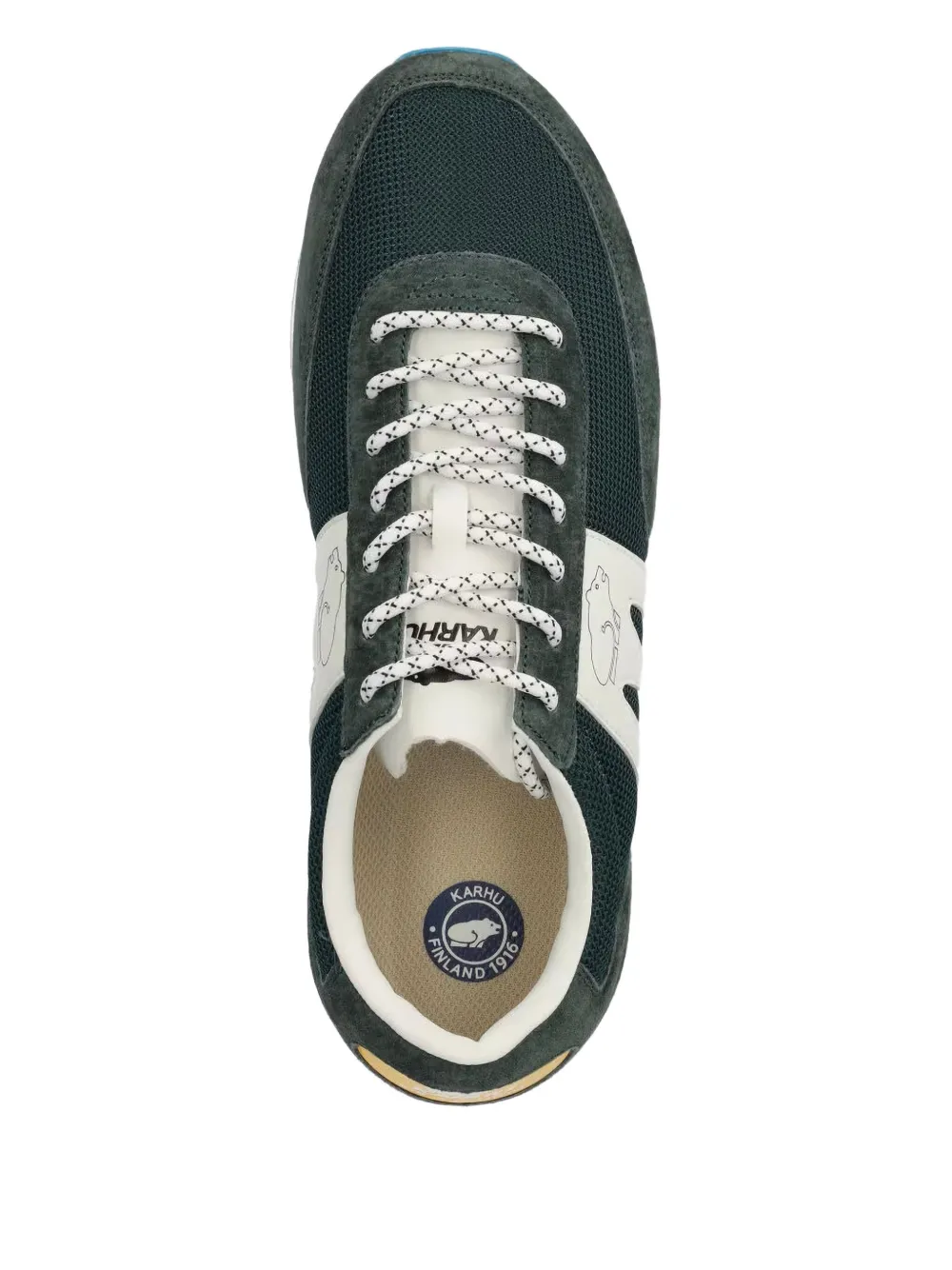 Karhu Albatross sneakers met mesh vlak Groen