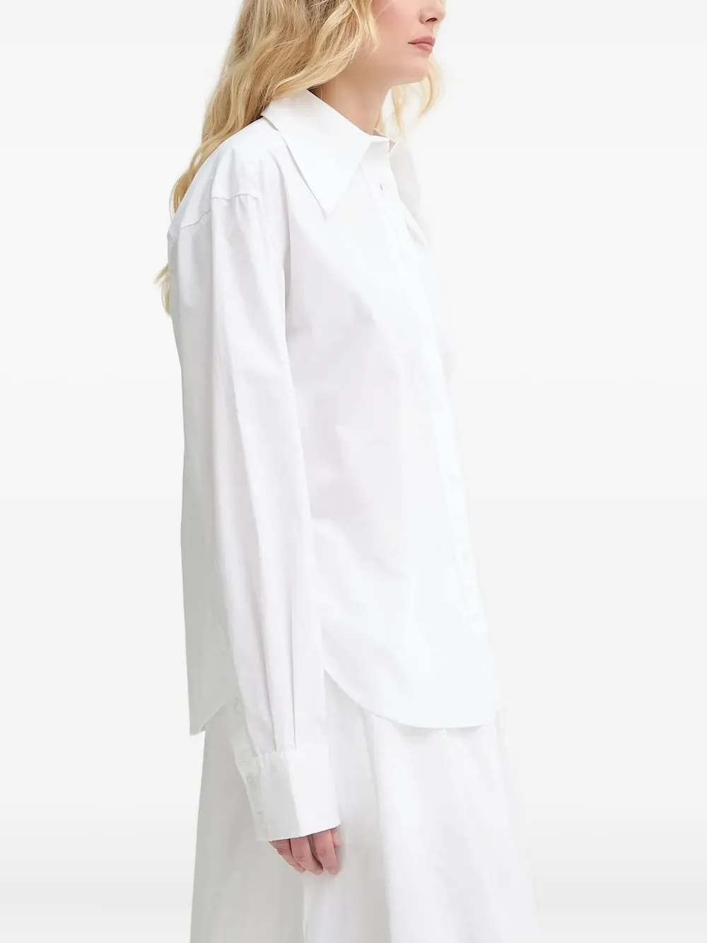 HERSKIND Blouse met oversized kraag - Wit