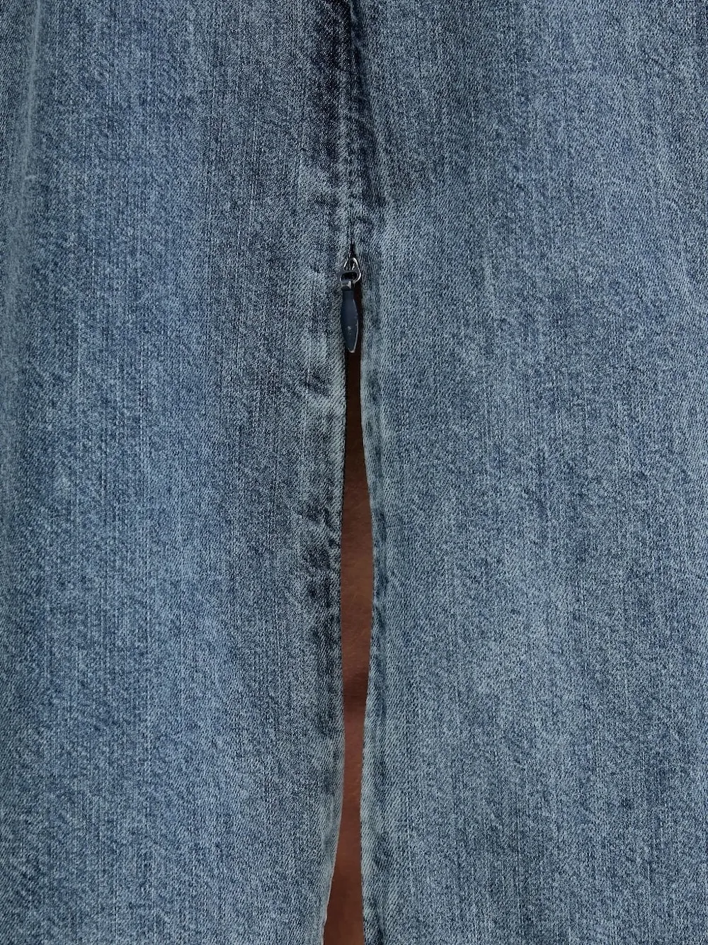 MOSCHINO JEANS Denim midi-rok met trekkoord Blauw