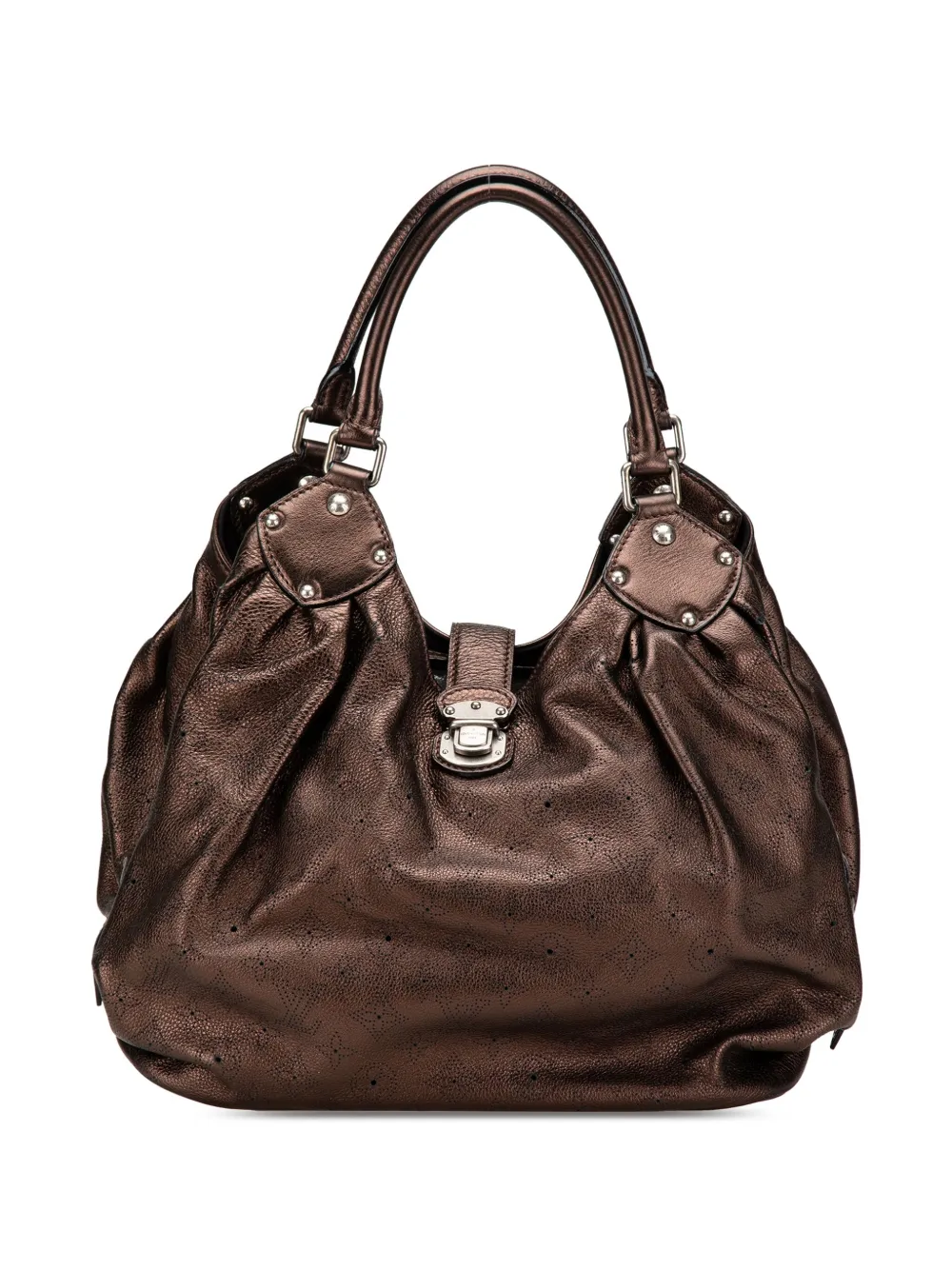 Louis Vuitton Pre-Owned 2008 Monogram Mahina XL hobo bag | Brown | Image 1
