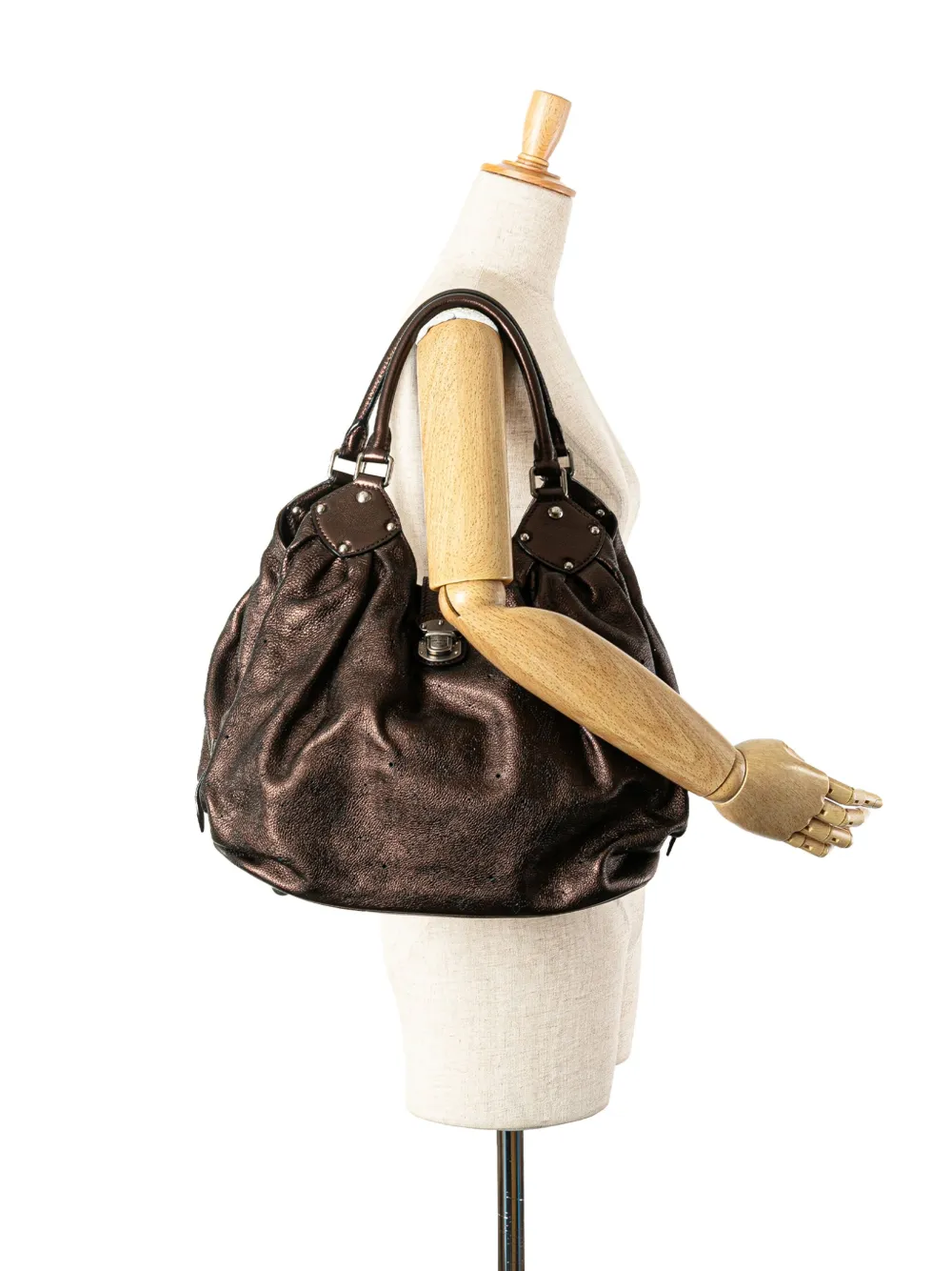 Louis Vuitton Pre-Owned 2008 Monogram Mahina XL hobo bag | Pre-Owned | Image 2