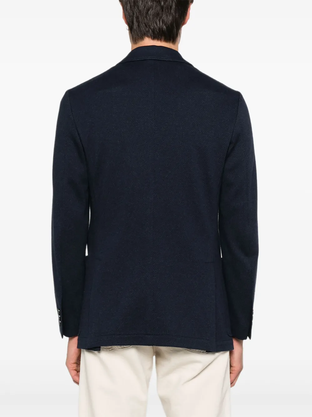 Canali Blazer met opgestikte zak en twee knopen Blauw