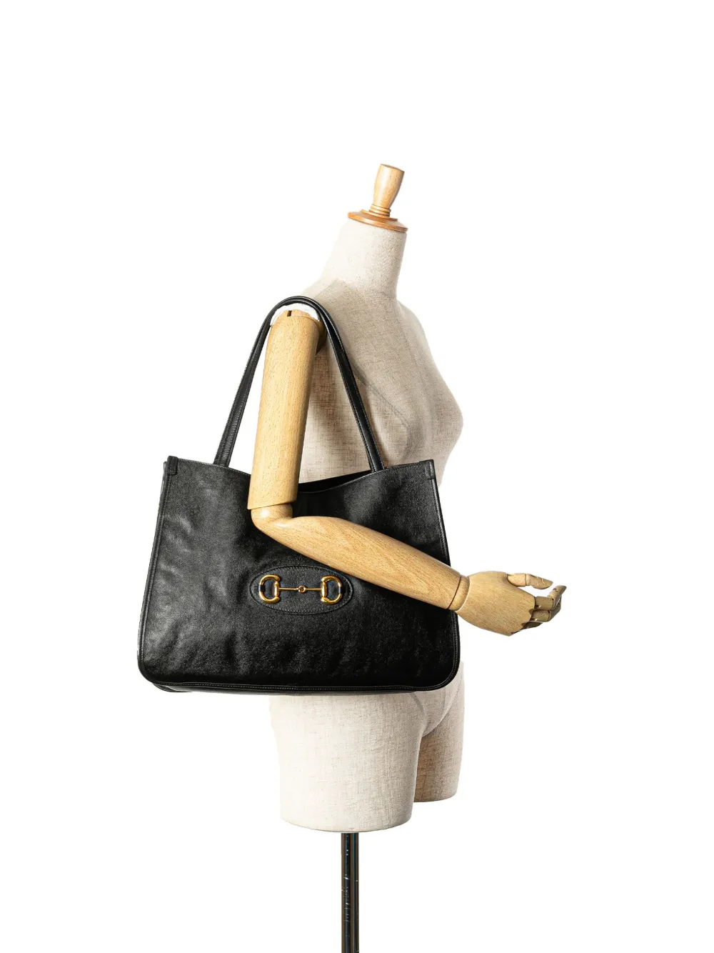 Gucci Pre-Owned 2000-2015 Medium Leather Horsebit 1955 tote bag | Pre-Owned | Image 2