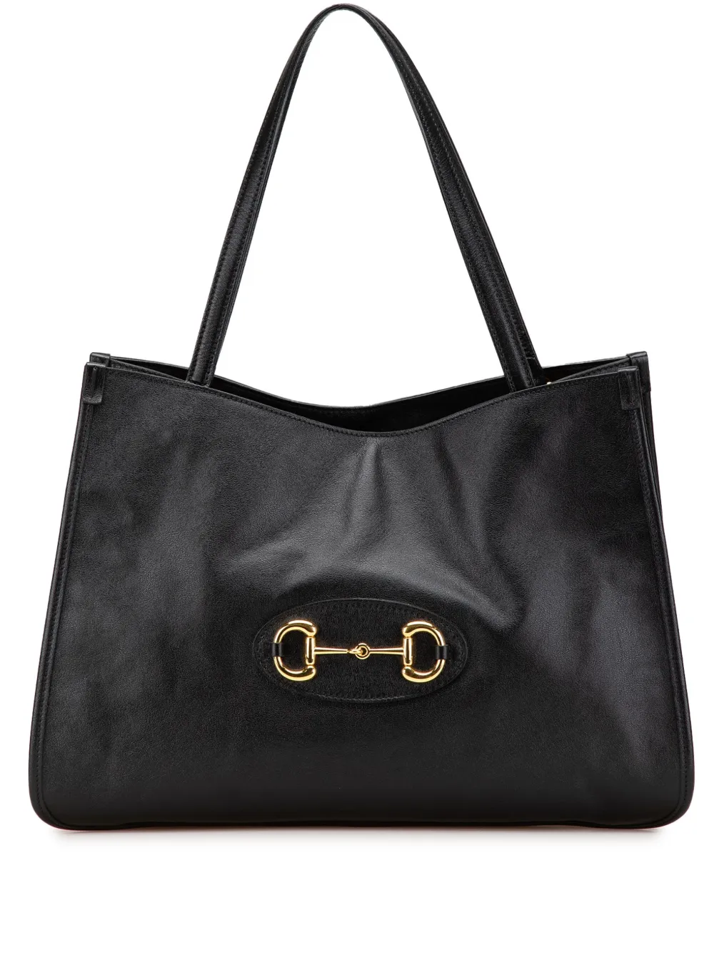 Gucci Pre-Owned 2000-2015 Medium Leather Horsebit 1955 tote bag | Black | Image 1