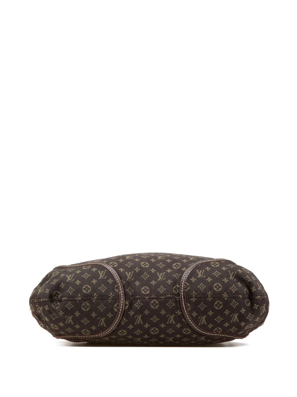 Pre-owned Louis Vuitton 2008 Monogram Mini Lin Besace Angele Satchel In Brown