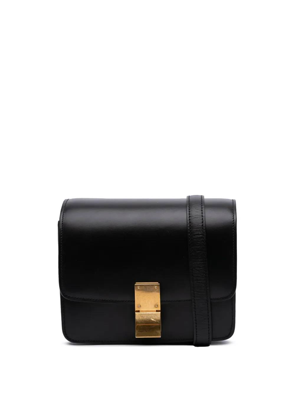 Céline Pre-Owned 2018 スモール カーフスキン クラシック ボックス ショルダーバッグ - ブラック Céline Pre-Owned 2018 スモール カーフスキン クラシック ボックス ショルダーバッグ - ブラック