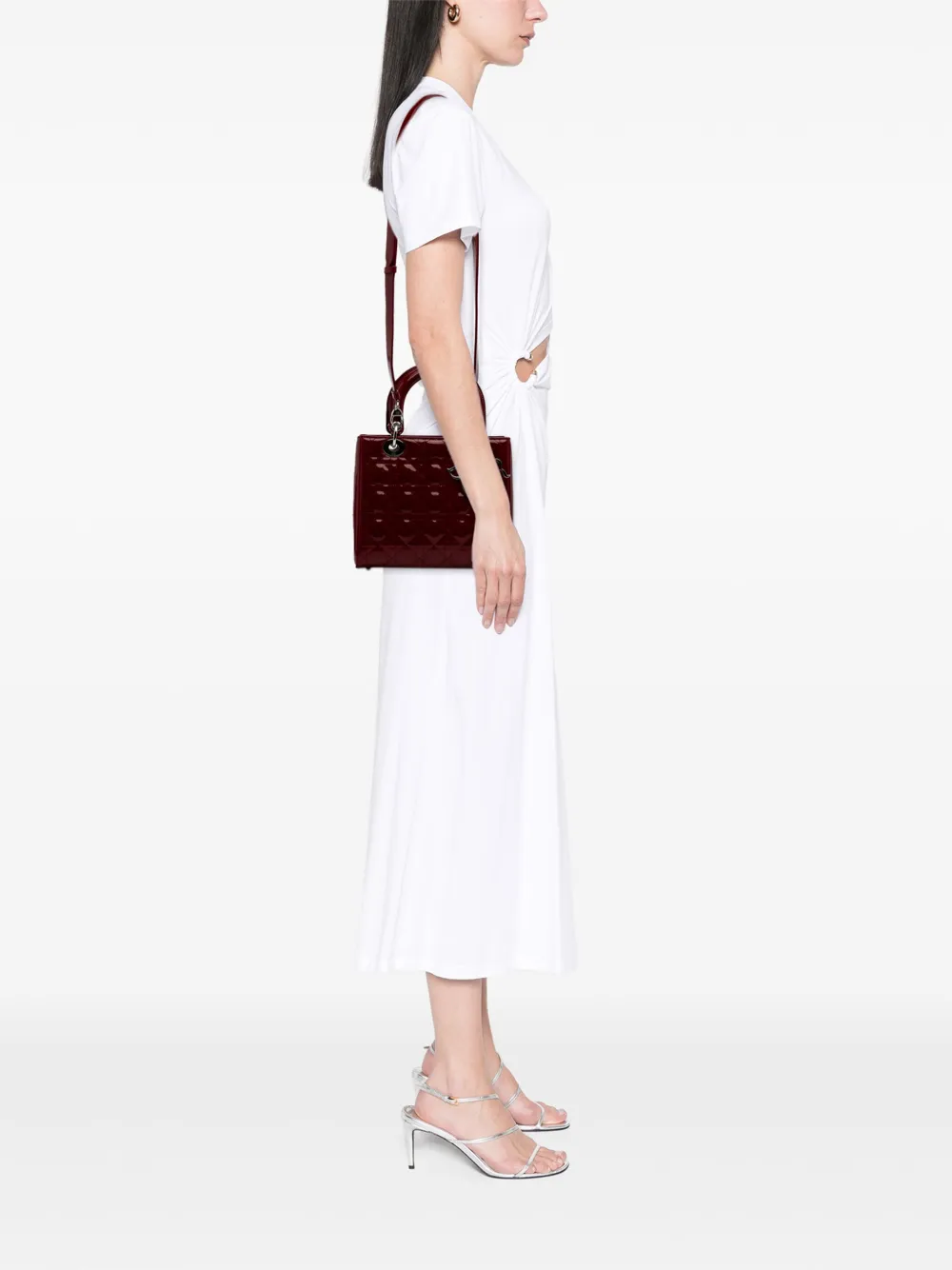 Christian Dior Pre-Owned 2017 Medium Patent Cannage Lady Dior satchel | Pre-Owned | Image 2