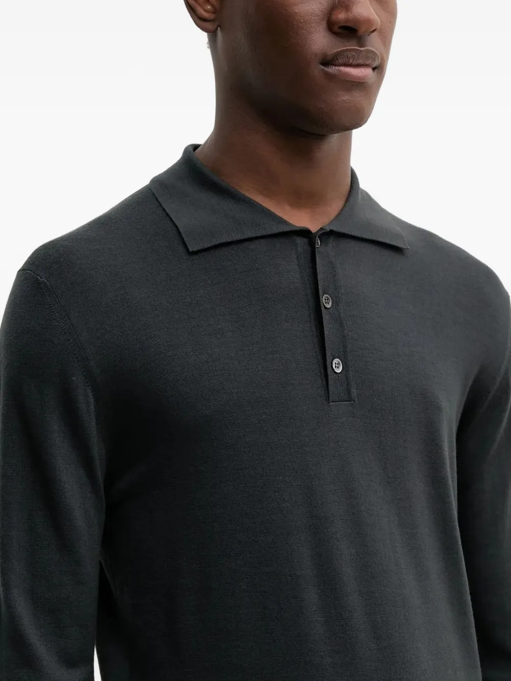 Barena Poloshirt met lange mouwen Grijs