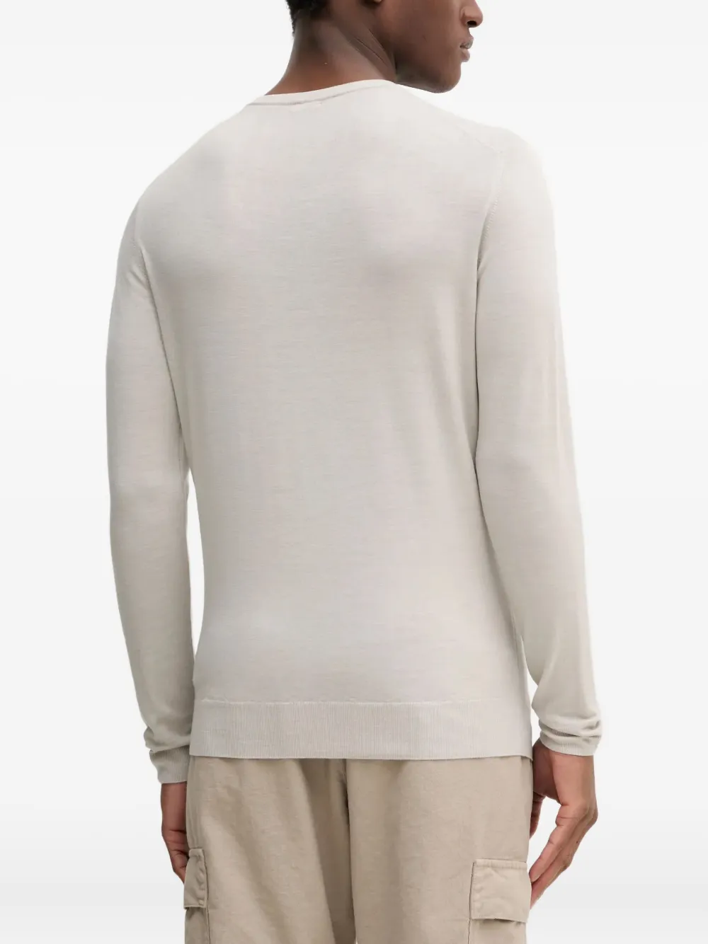 Barena Trui met ronde hals en lange mouwen Beige