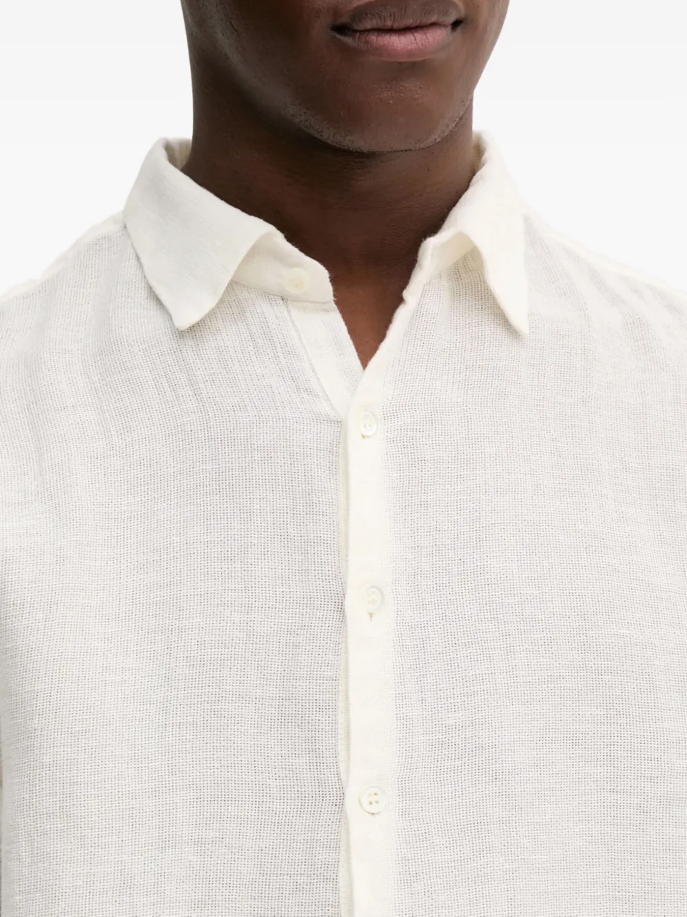 Barena Venezia Long-sleeved Polo Shirt In White