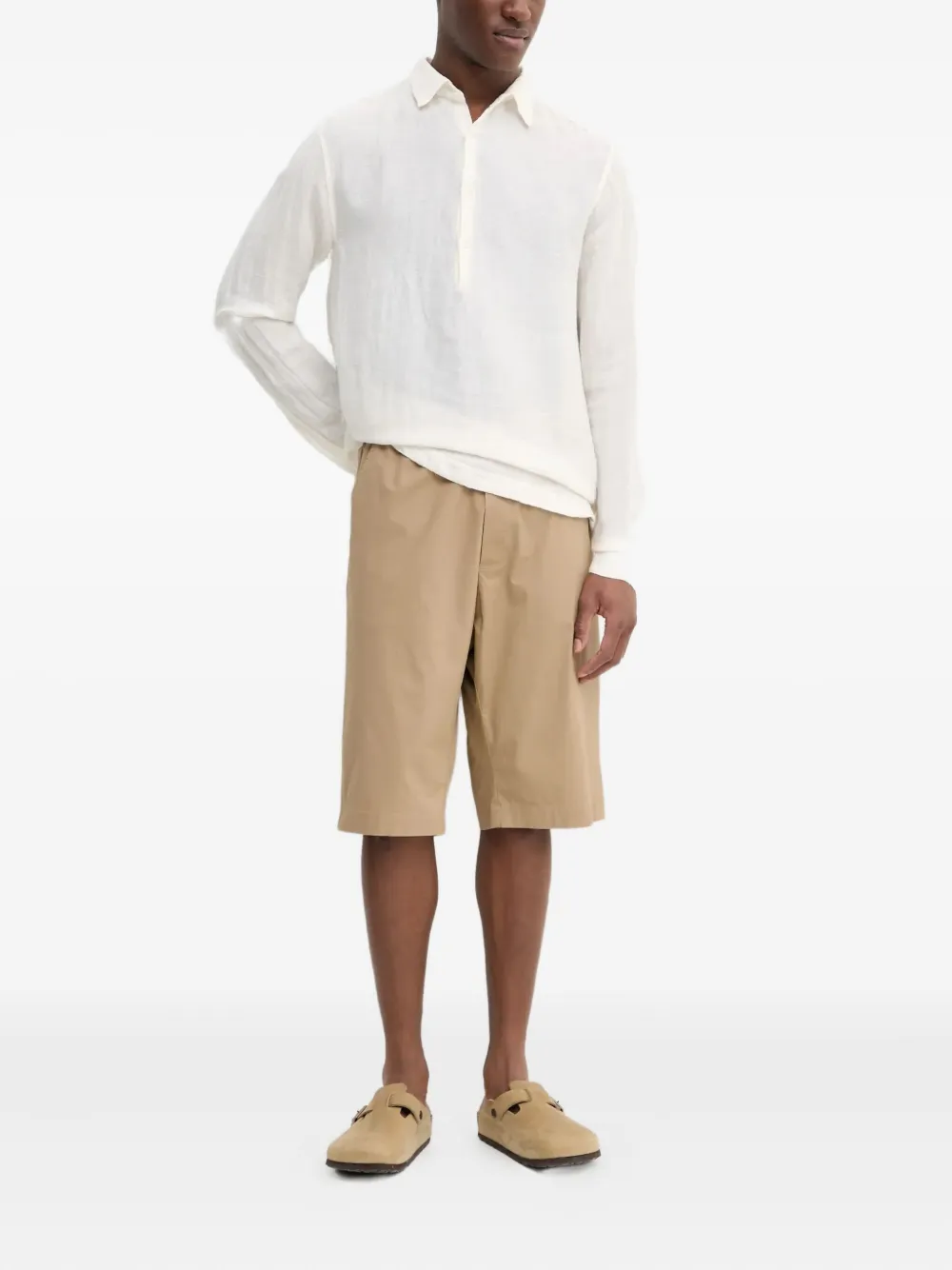 Barena Poloshirt met lange mouwen - Wit