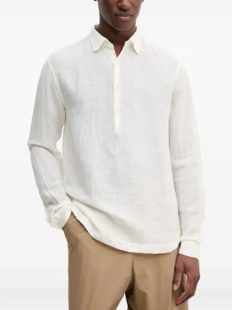Barena playera tipo polo manga larga