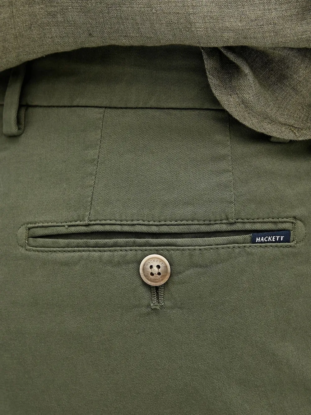 Hackett button-pockets twill shorts Groen