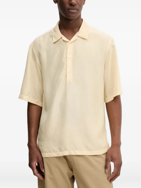 Barena short-sleeve silk polo shirt