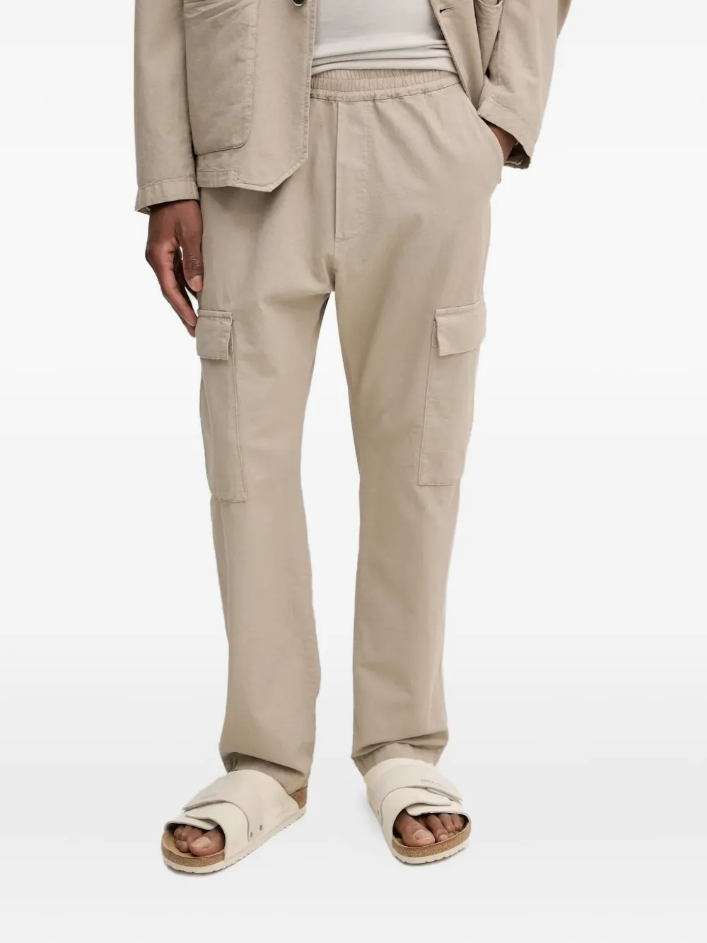 Barena Venezia Elastic-waist Cargo Trousers In Neutral