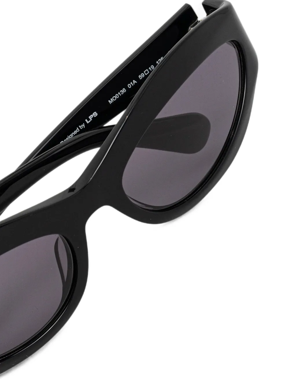 Oakley Zonnebril met ovalen montuur Zwart