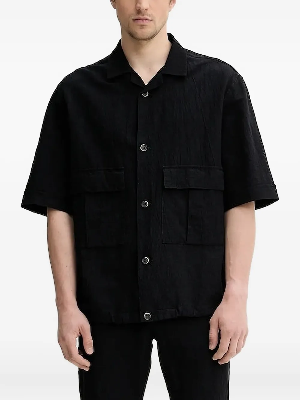Barena pocket short-sleeve shirt Zwart