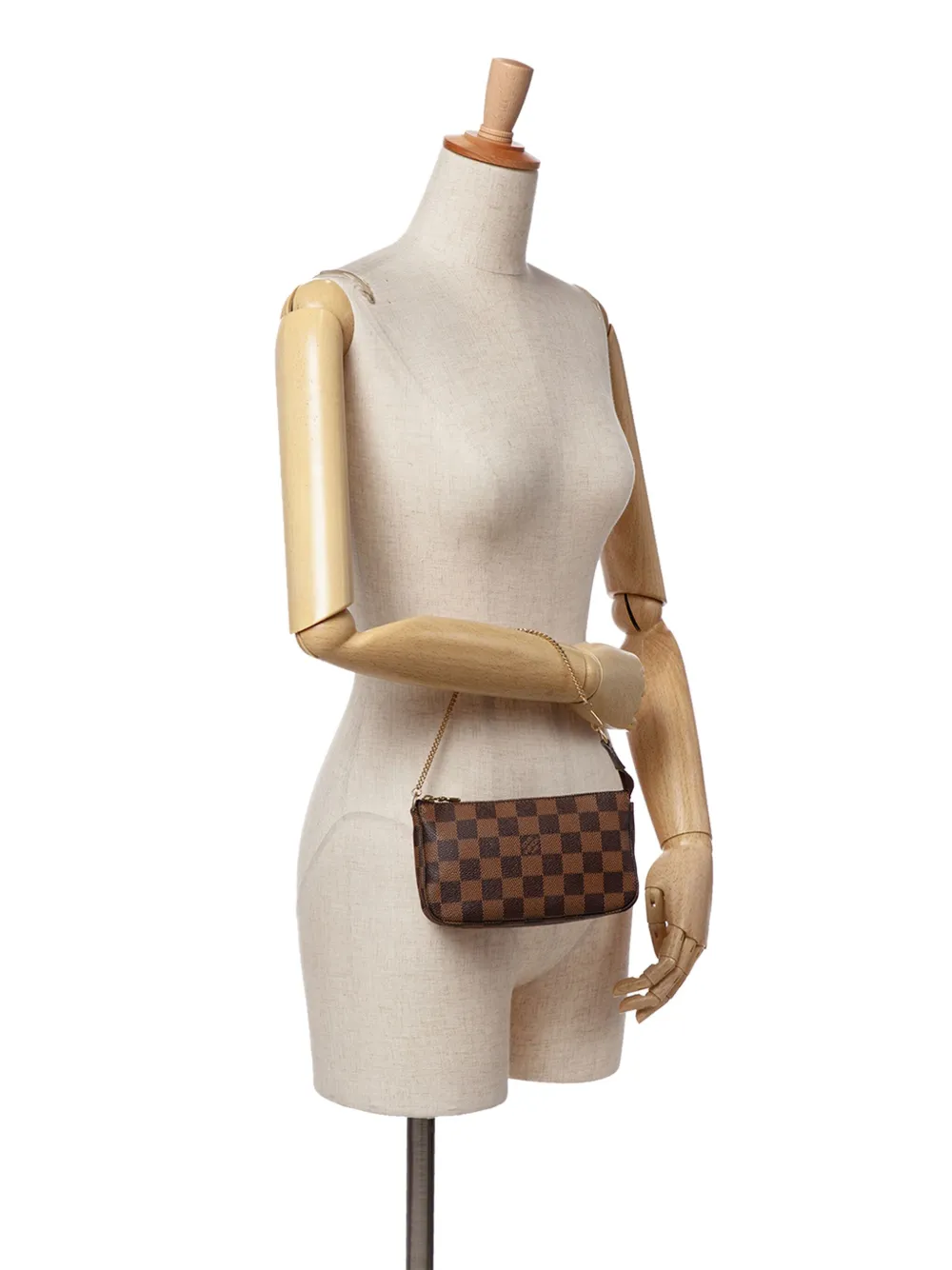 Louis Vuitton Pre-Owned 2003 Damier Ebene Mini Pochette Accessoires handbag | Pre-Owned | Image 2