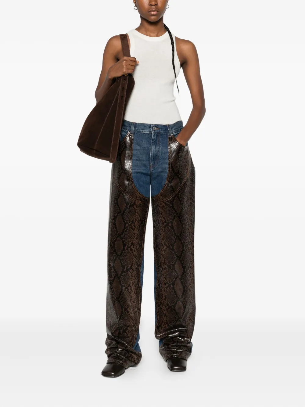 Co Collection Ribbed Tank Top In Neutral