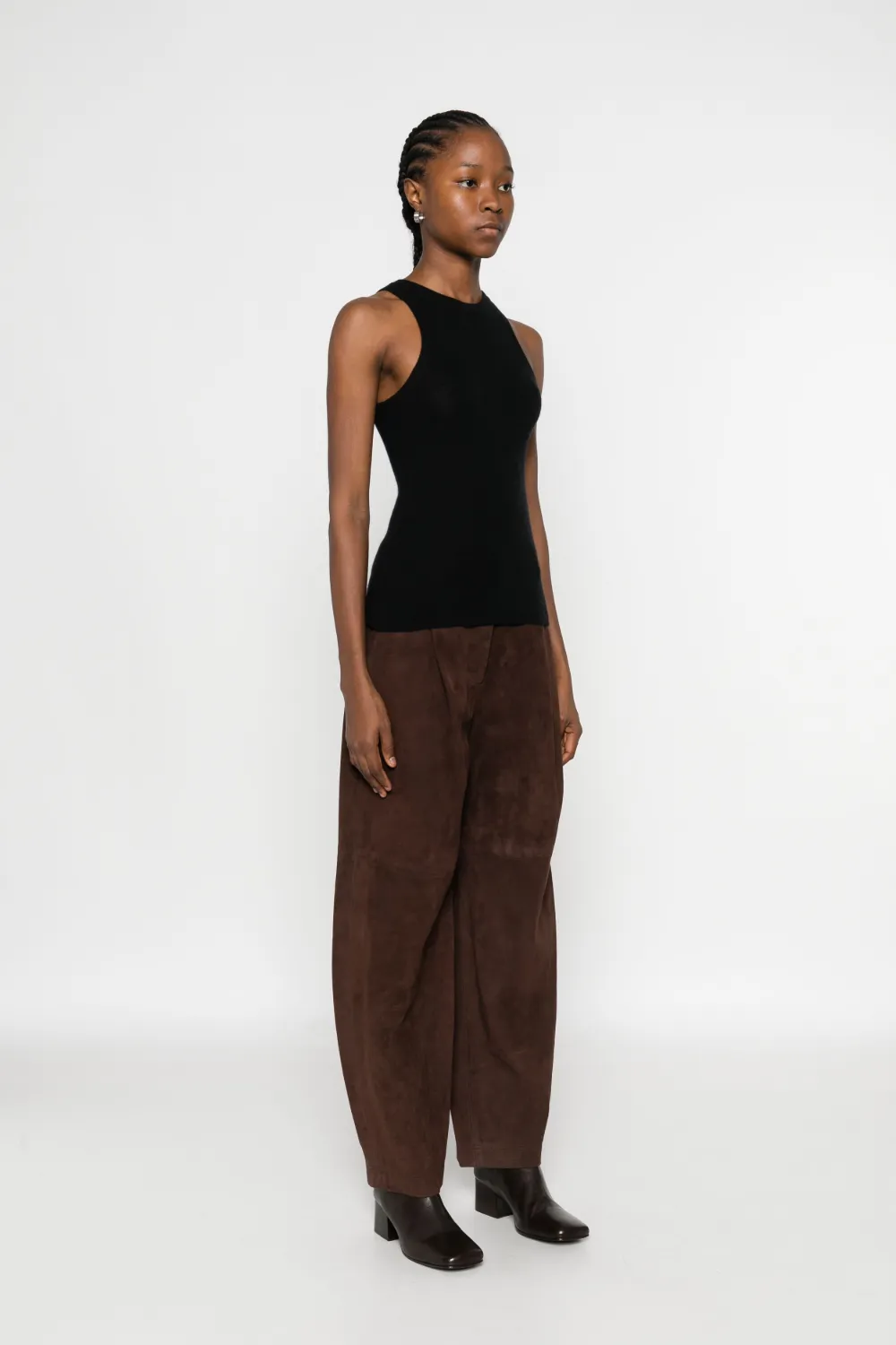 Co Collection Ribbed Tank Top In Black
