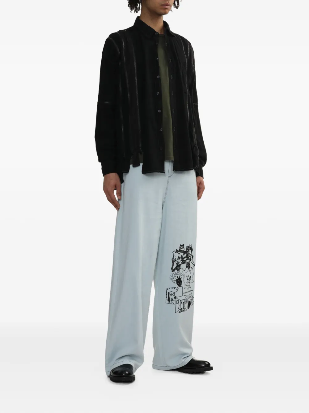 Needles multiple-zip panelled shirt | Image 2