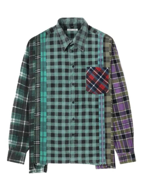 Needles patchwork plaid shirt