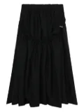 Noir Kei Ninomiya elastic-waist gathered skirt - Black