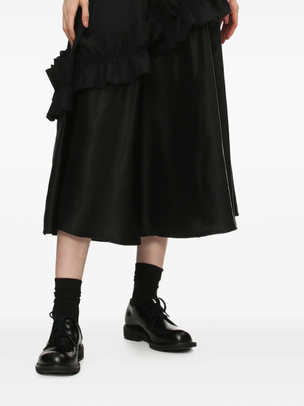 Noir Kei Ninomiya Blouse met pofmouwen en ruches Wit