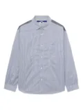 Junya Watanabe MAN checked panelled shirt - Blue